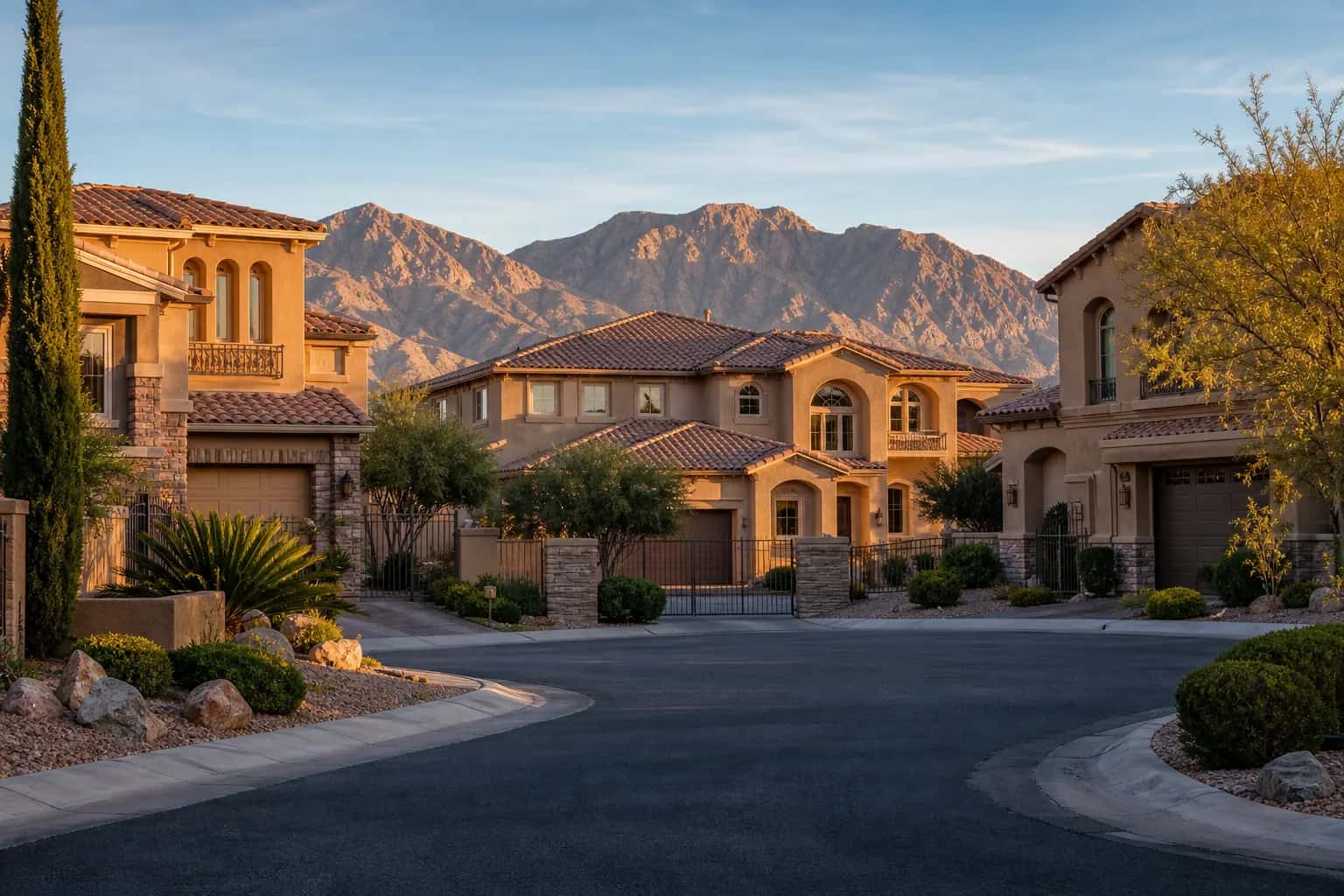 Quarterhorse Estate homes in Iron Mountain Ranch, northwest Las Vegas — gated desert community with mountain views near zip 89143